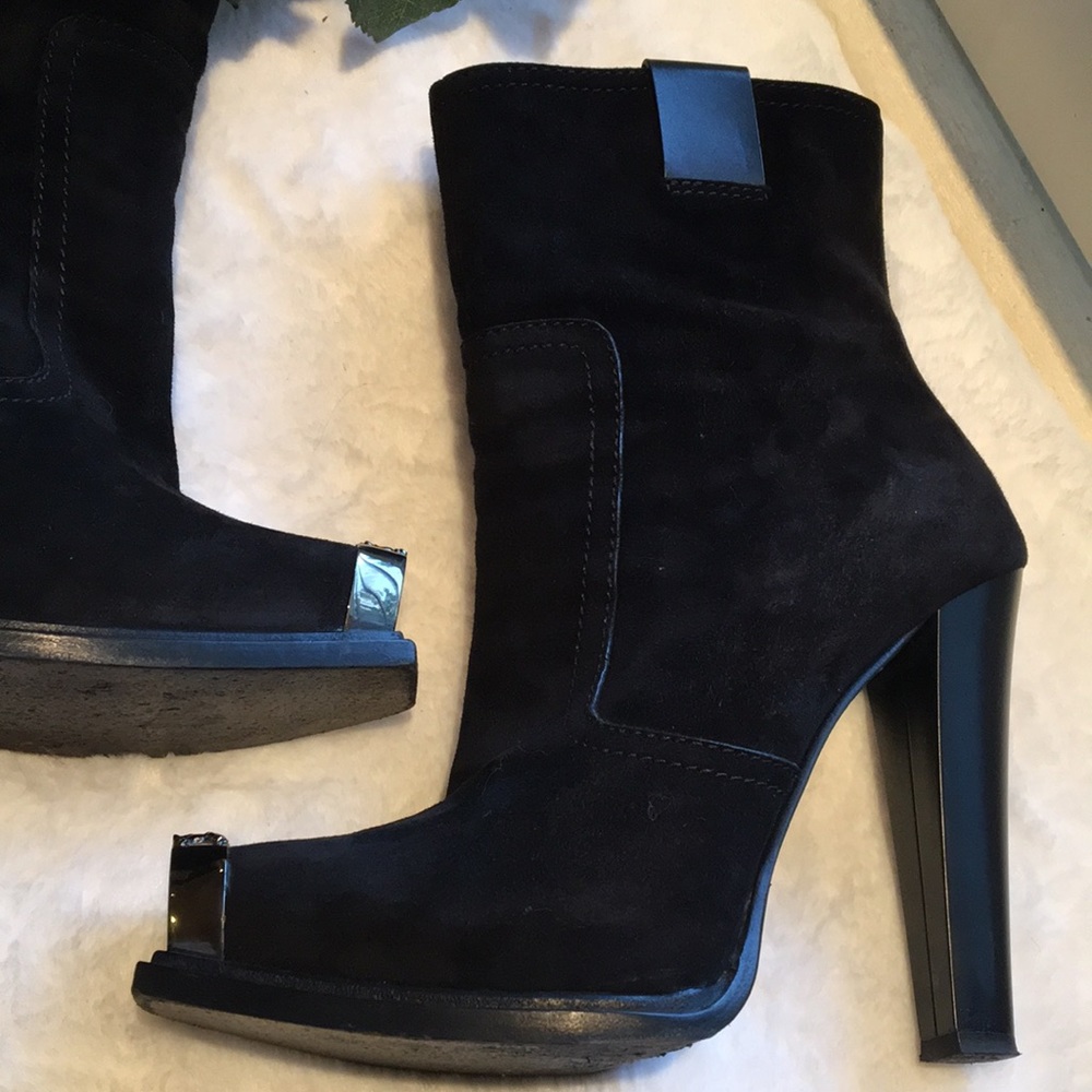 Gianmarco Lorenzi black suede boots